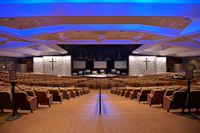 Lake Pointe Church Rockwall Renovations BakerTriangle Drywall