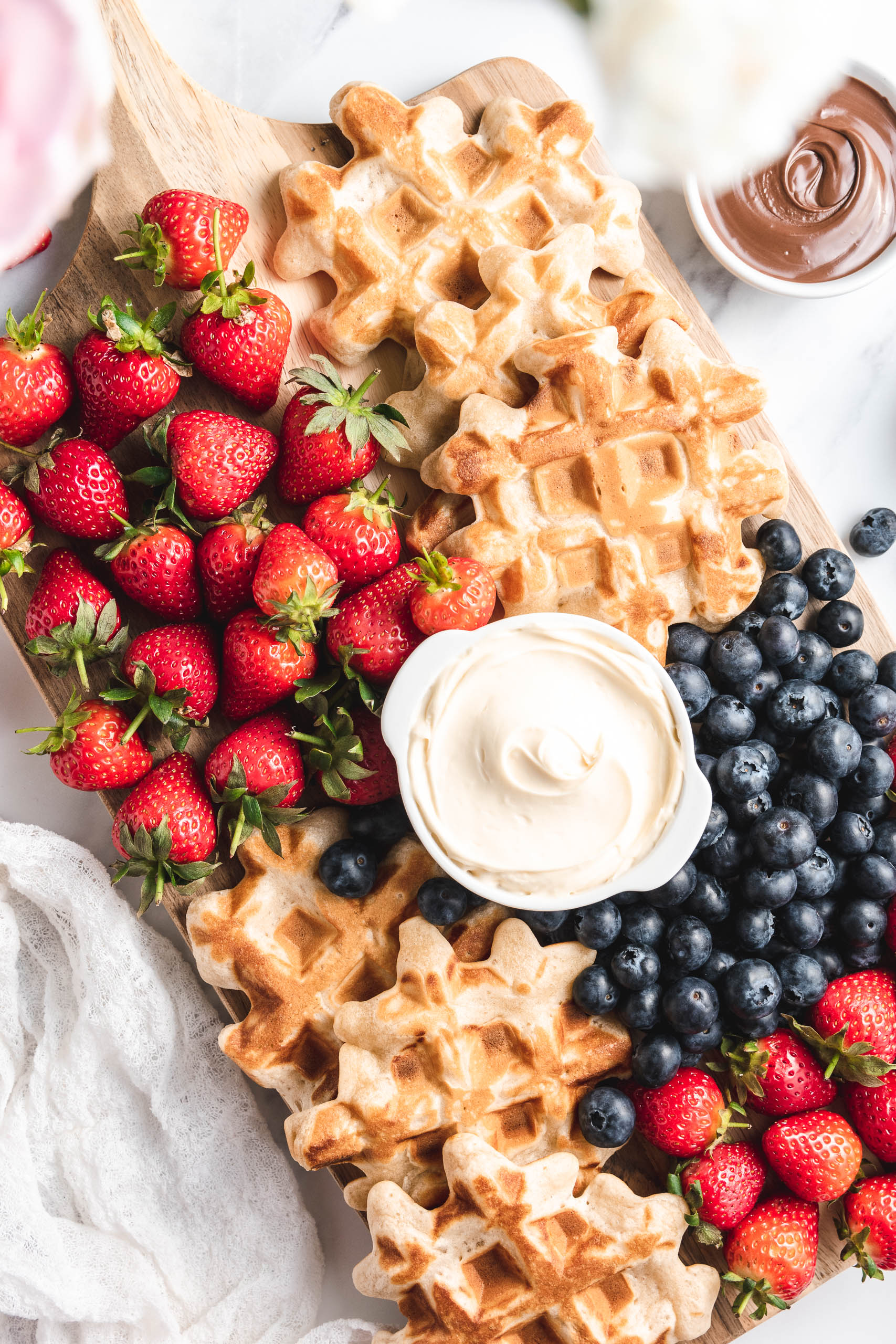 Belgian Waffle Charcuterie Board Bakes by Chichi