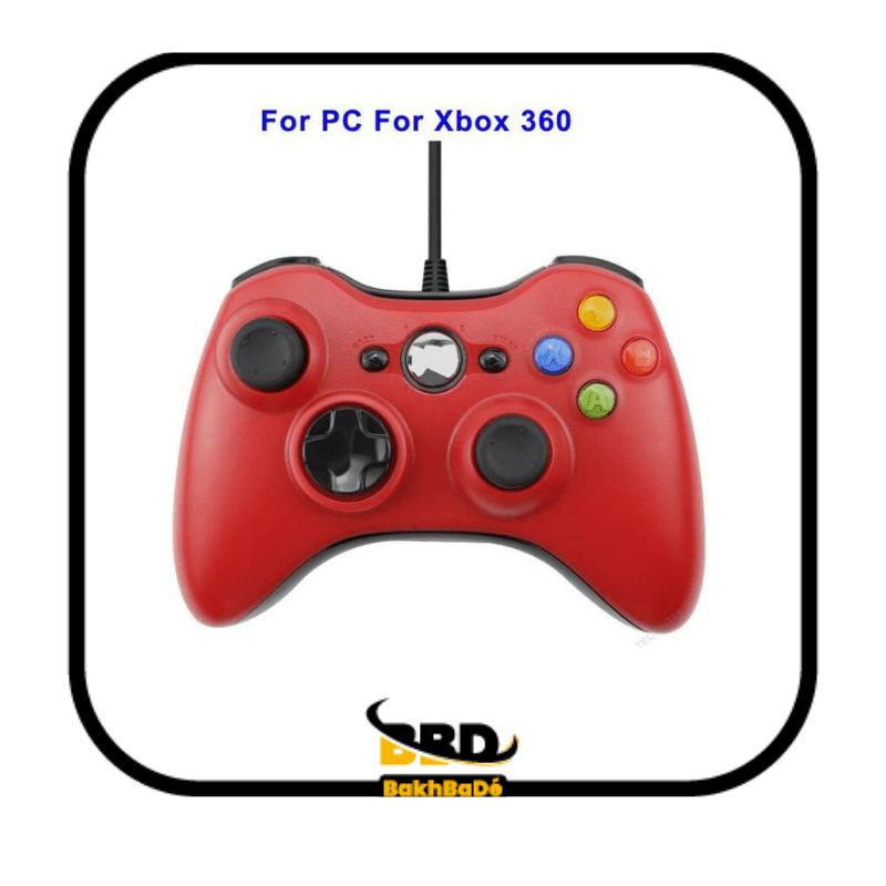 Xbox 360 USB avec fil / With Wired / Rouge BakhBaDe