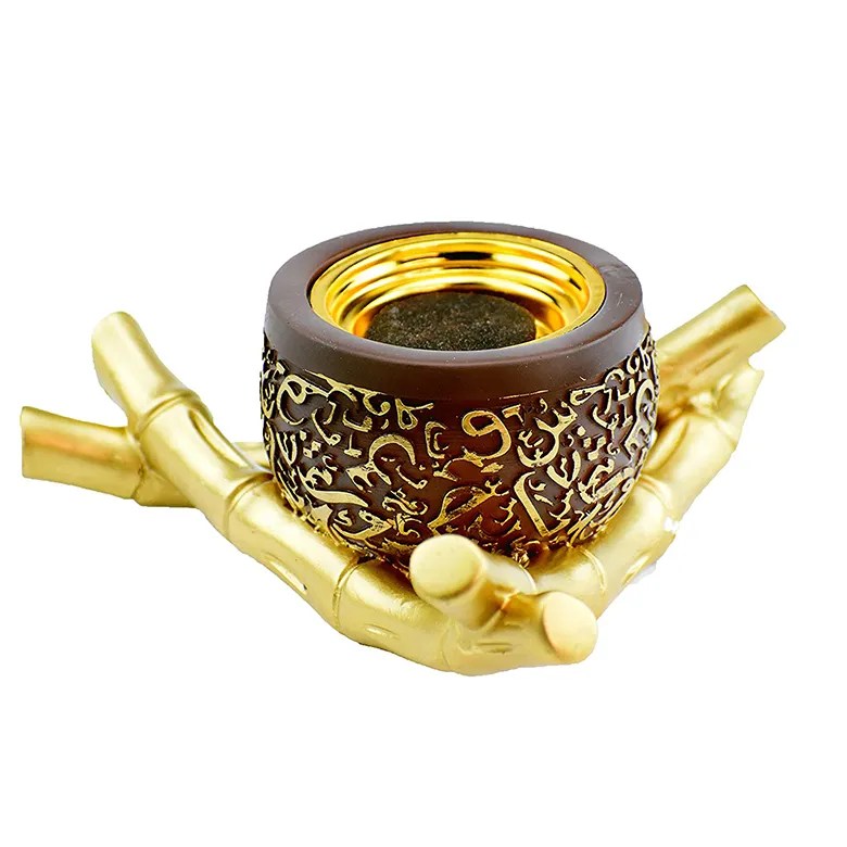 The market popular Resin Bakhoor burner Appearance of Bamboo base