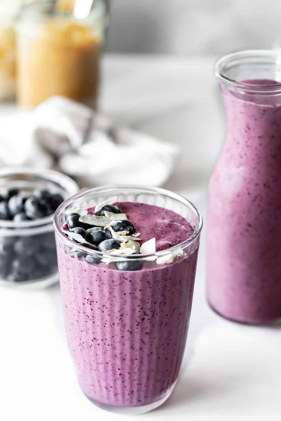 Blueberry Pineapple Smoothie (without yogurt) BakingGinger