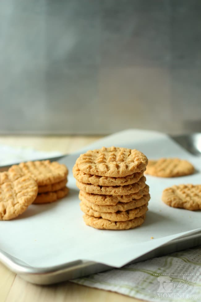Flourless Peanut Butter Cookies off the charts flavor! Baking a Moment
