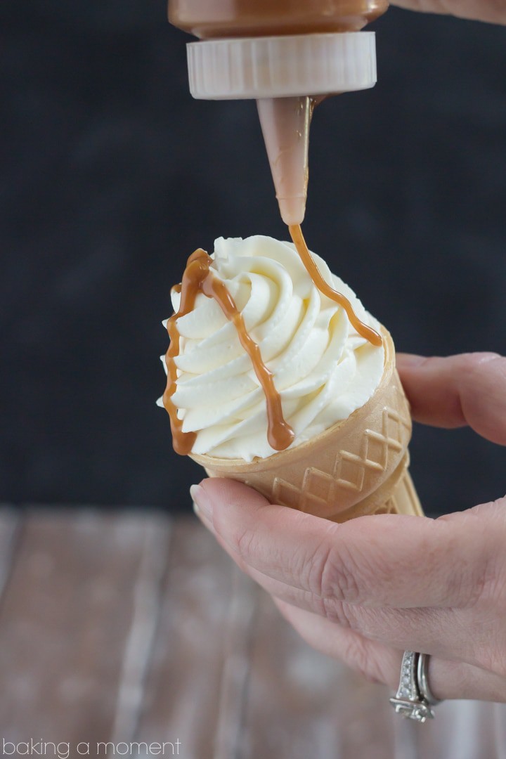 Brownie Sundae Ice Cream Cone Cupcakes Baking A Moment