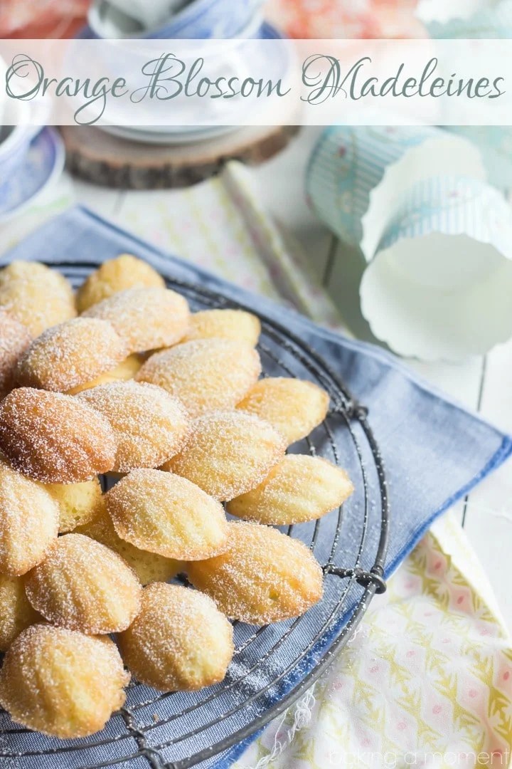 Orange Blossom Madeleines Baking A Moment