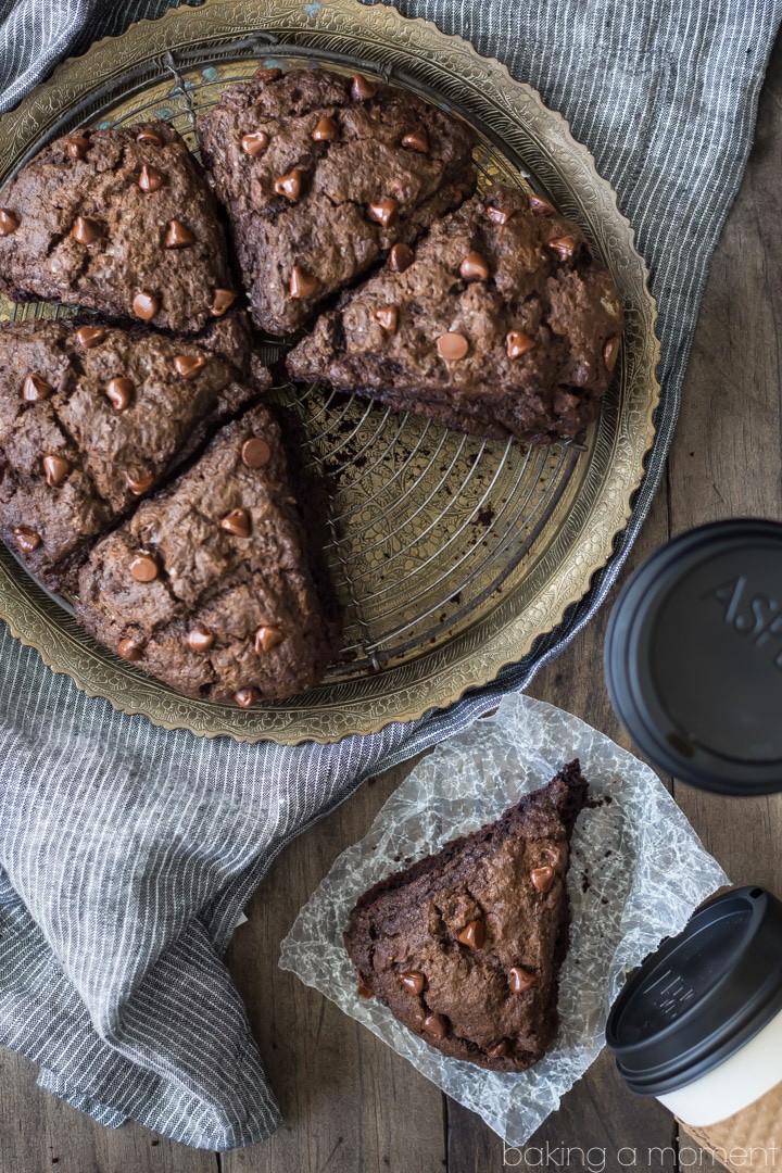 Double Chocolate Scones Baking A Moment