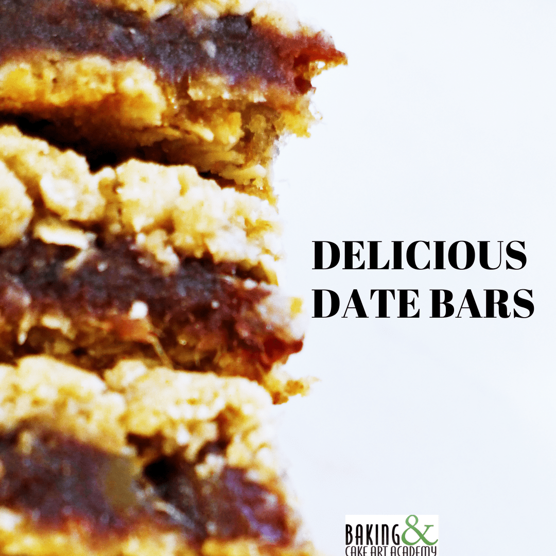 DELICIOUS DATE BARS Baking and Cake Art Academy