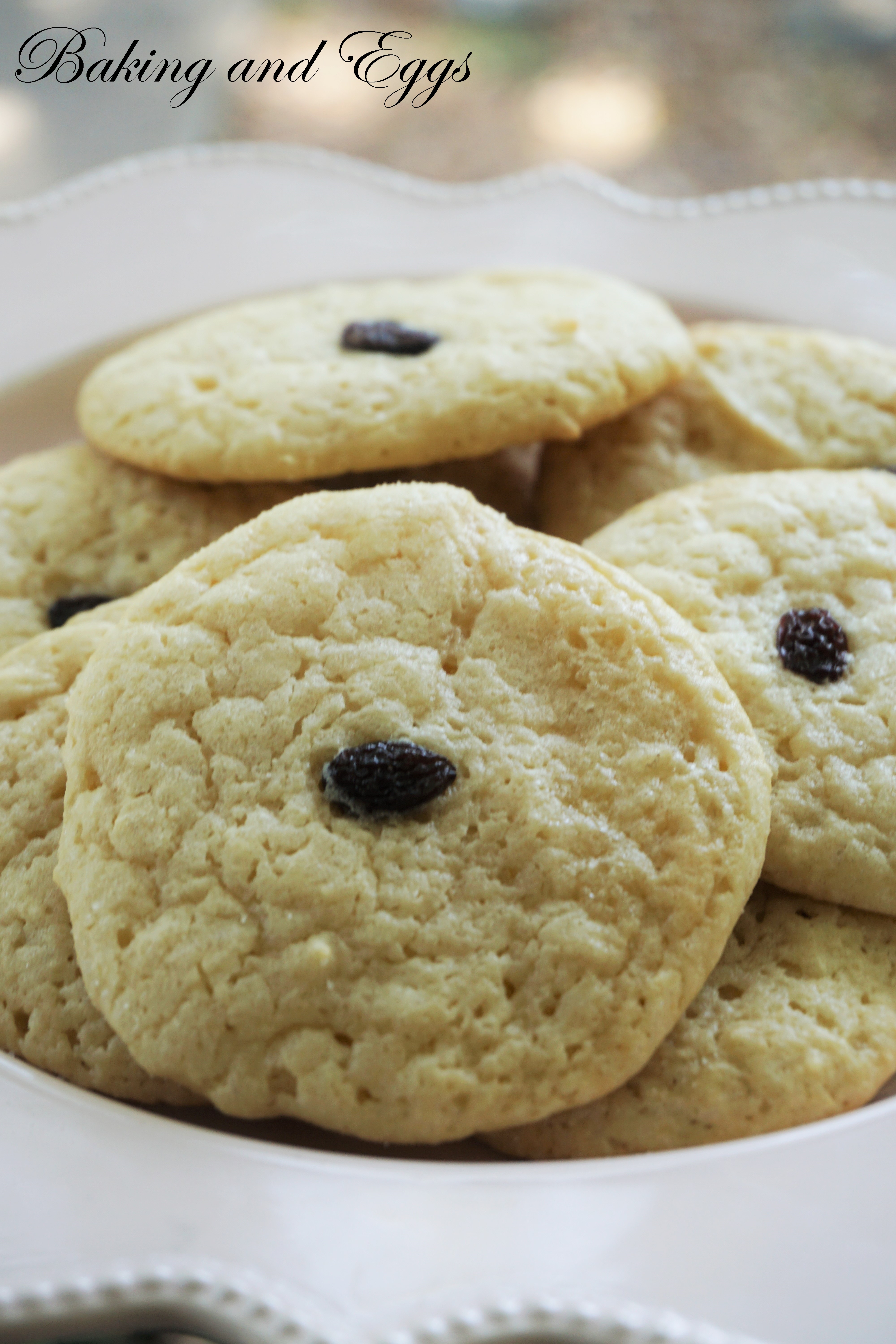 Soft Amish Sugar Cookies Baking and Eggs