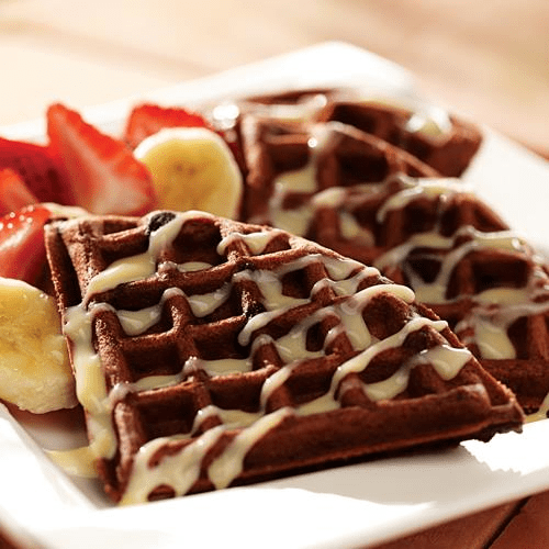 Mexican Chocolate Waffles Recipe, Baking at Home Recipes
