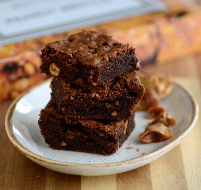 Peanut Brittle Brownies Baking Bites