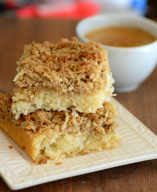 Coconut Streusel Coffee Cake Baking Bites