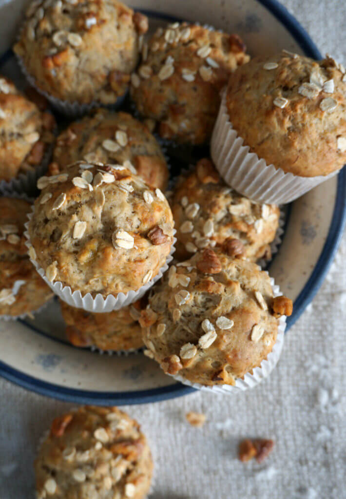 Wholesome Olive Oil Banana Oat Muffins Baking for Friends