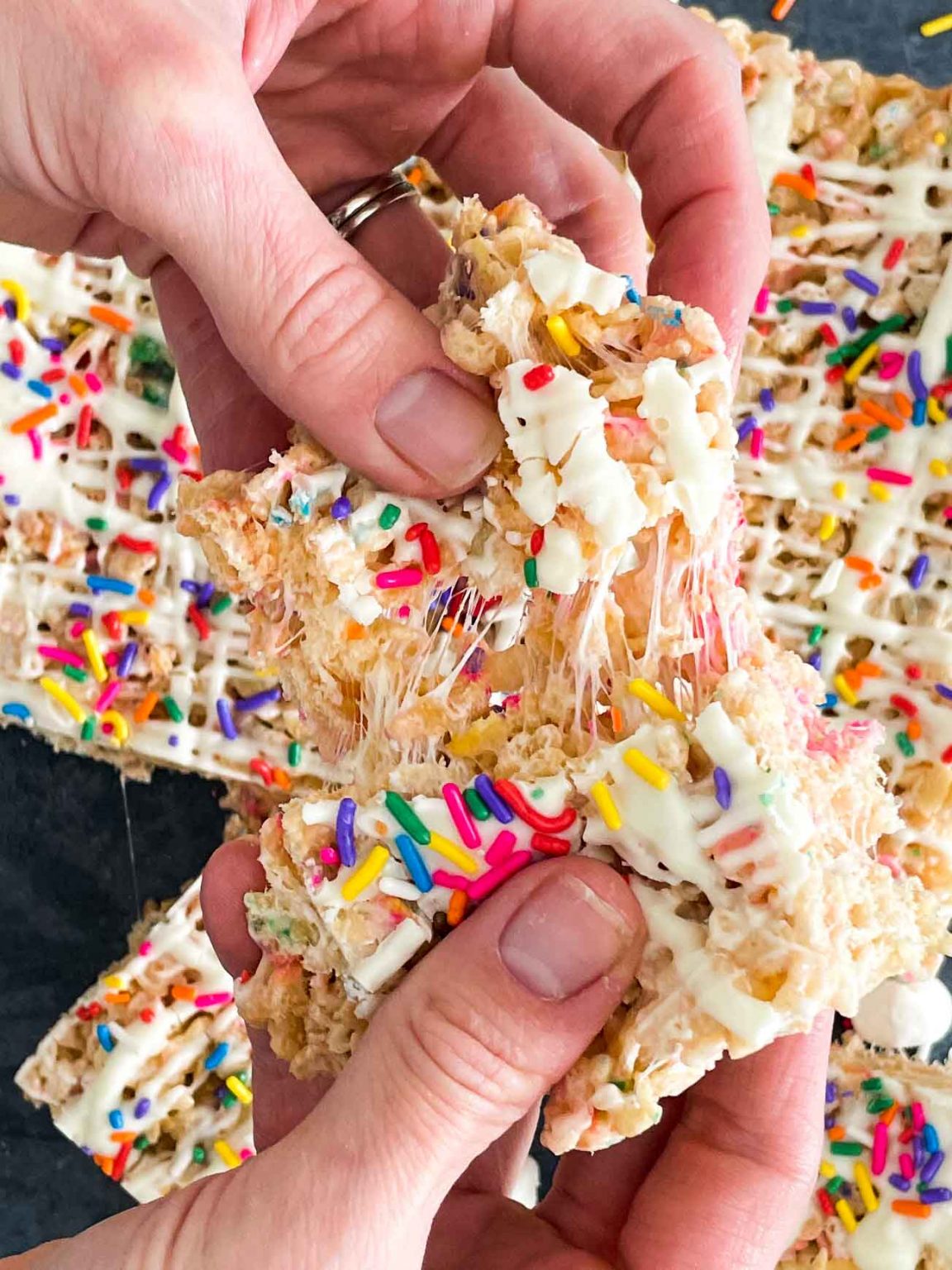 Birthday Cake Rice Krispies Baking It Beautiful