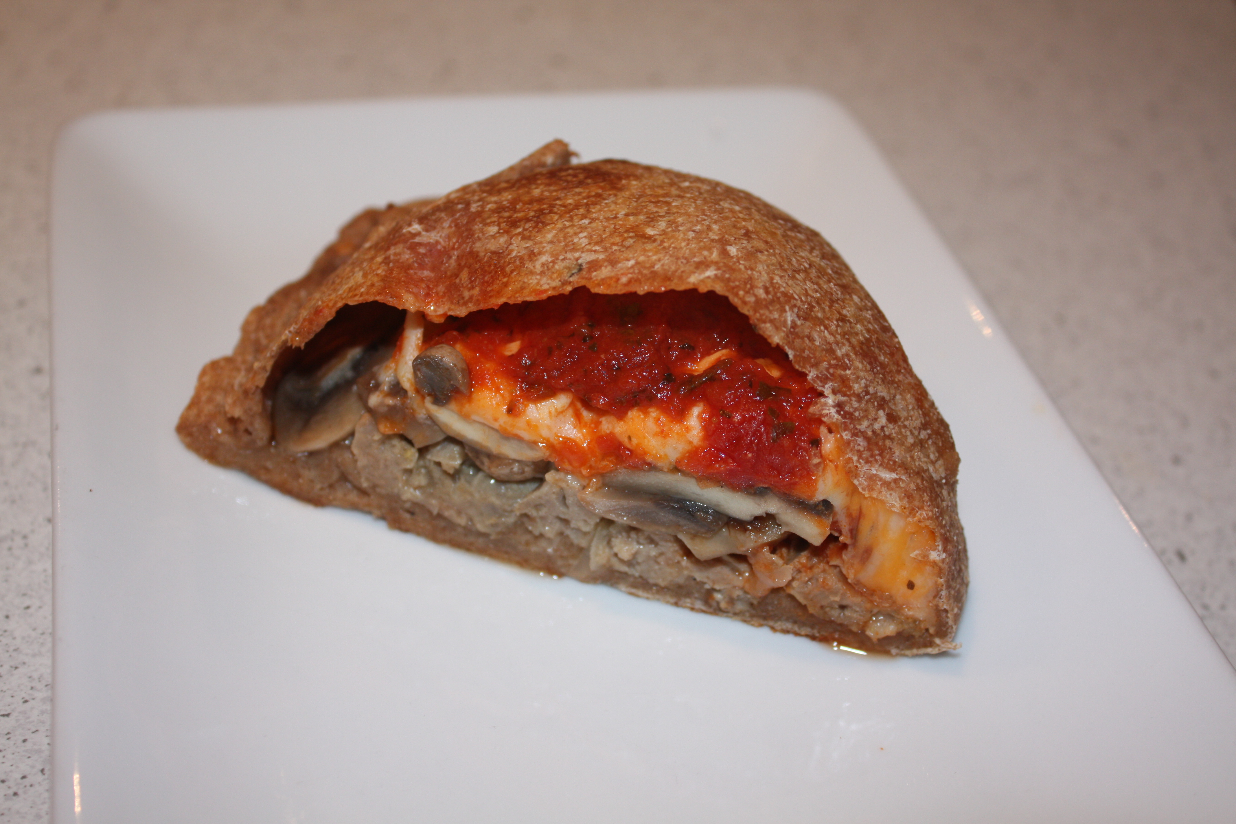 Meatball and Mushroom Pizza and Calzones BakingMeHungry
