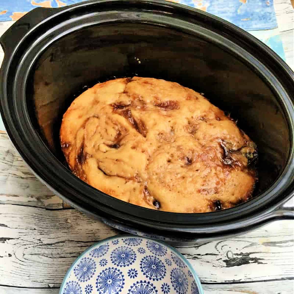 Slow Cooker Jam Swirl Sponge BakingQueen74