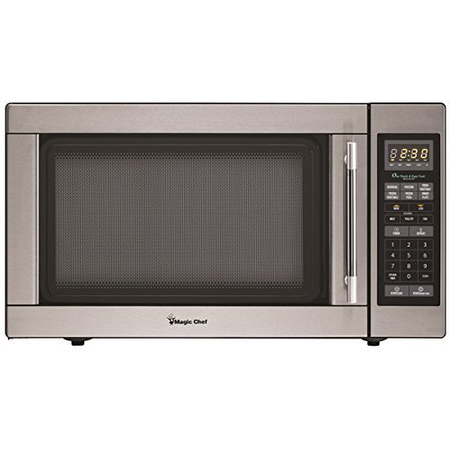 Magic Chef MCM1611ST 1100W Microwave Oven, 1.6 cu.ft., Stainless Steel