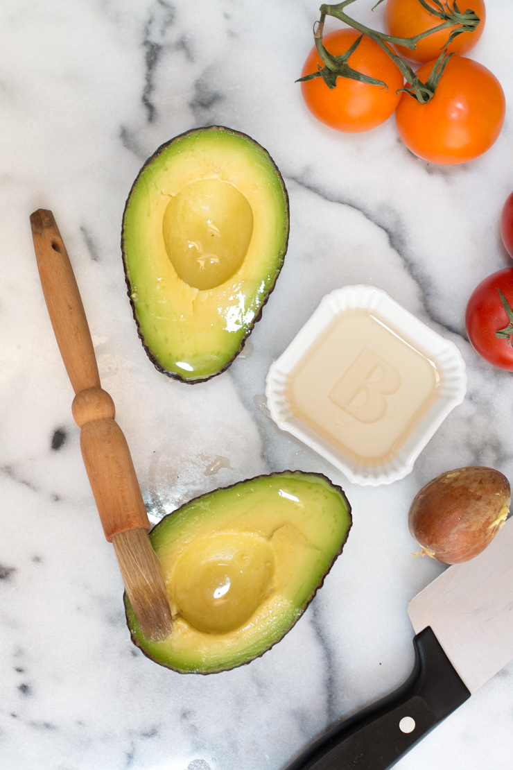 Broiled Avocado and Tomato with Pepitas Baking the Goods
