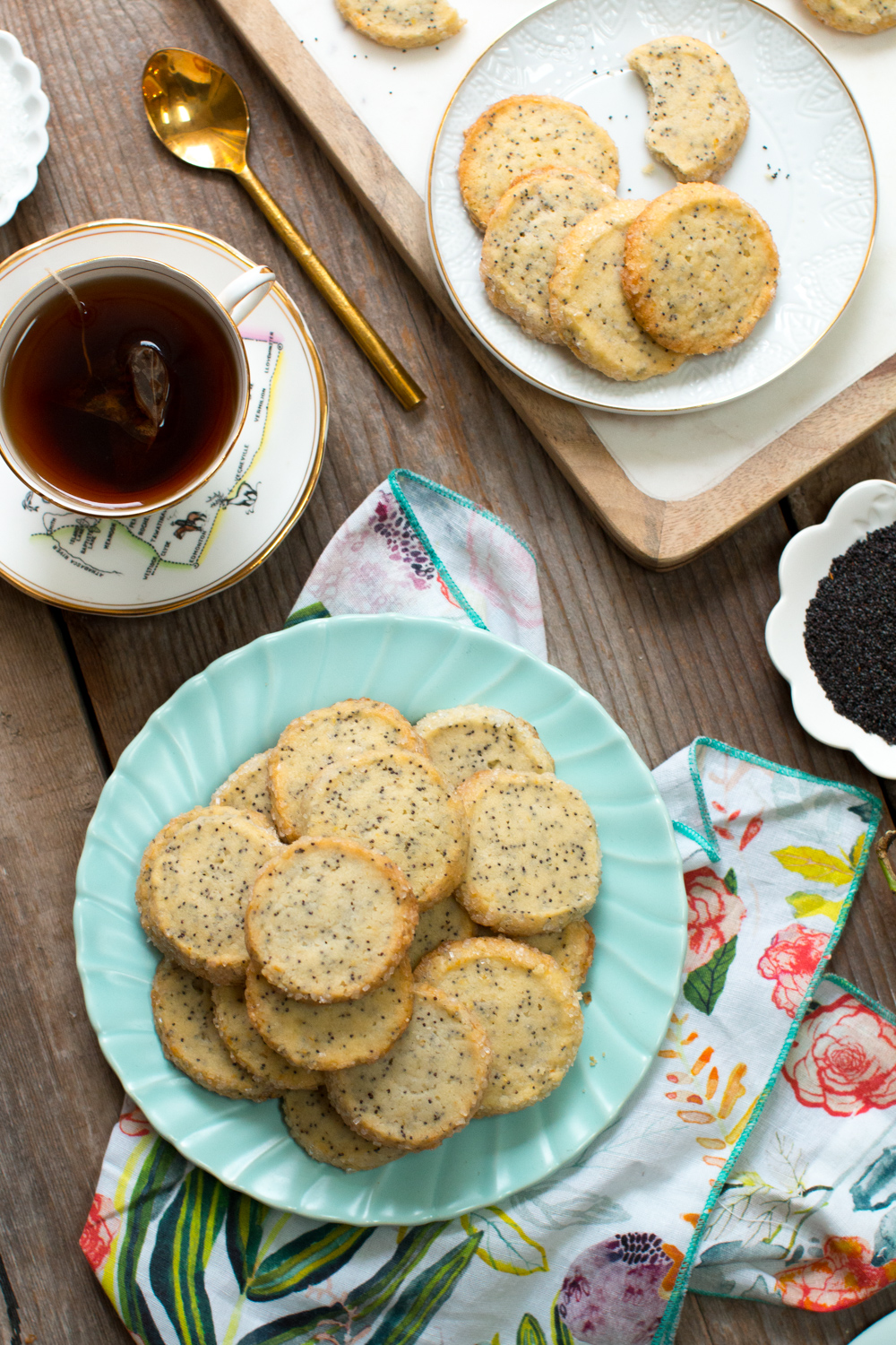 Lemon Poppy Seed Shortbread Cookies Baking the Goods