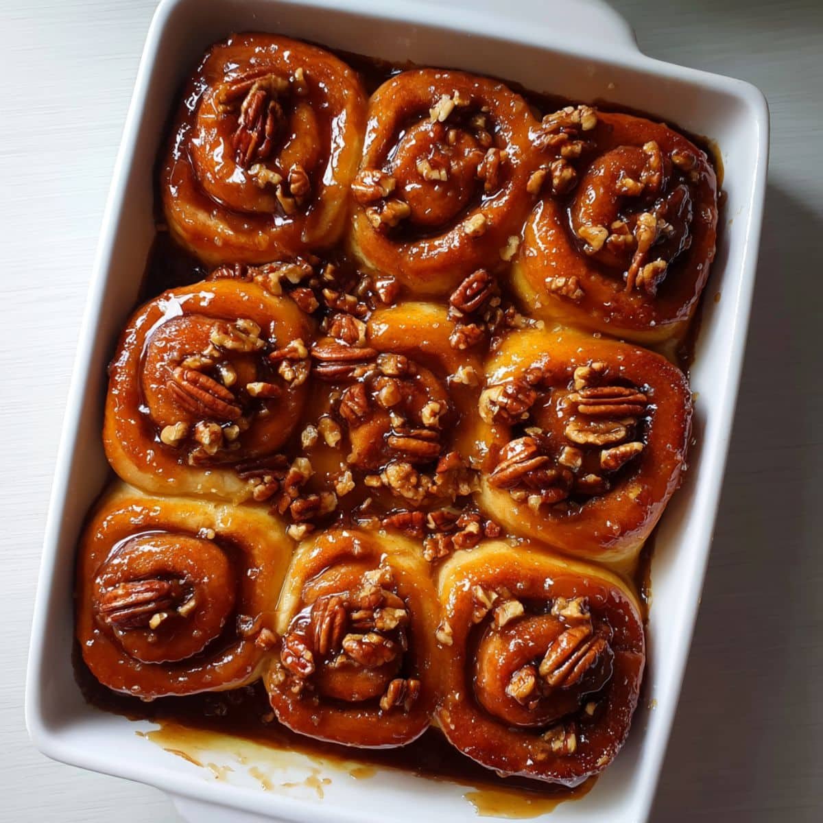 Homemade Sticky Bun Recipe with Caramel & Pecans