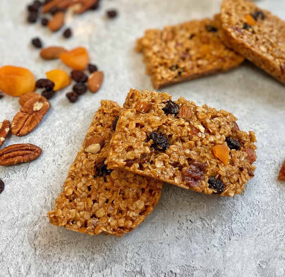Fruit'n'Nut Oaty Snack Bars Baking with Aimee.