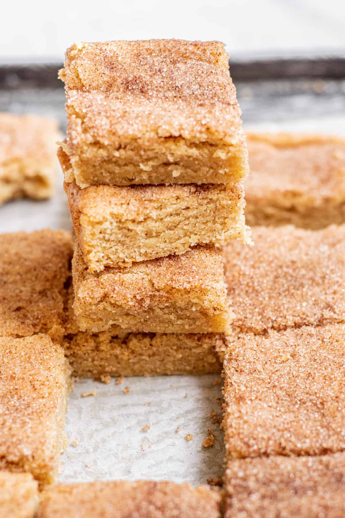 Soft Snickerdoodle Cookie Bars Baking With Butter