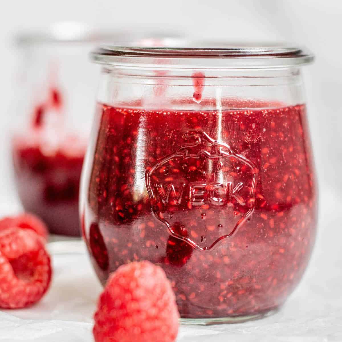 Homemade Strawberry Compote Baking With Butter