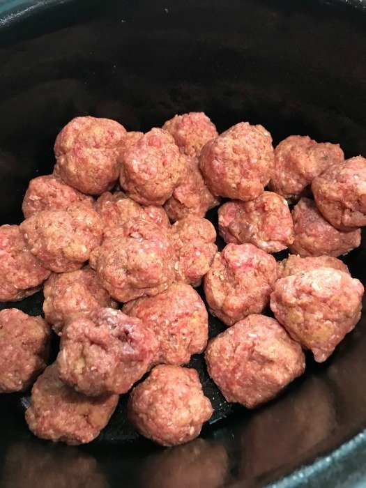 Crockpot BBQ Meatballs Baking With Mom