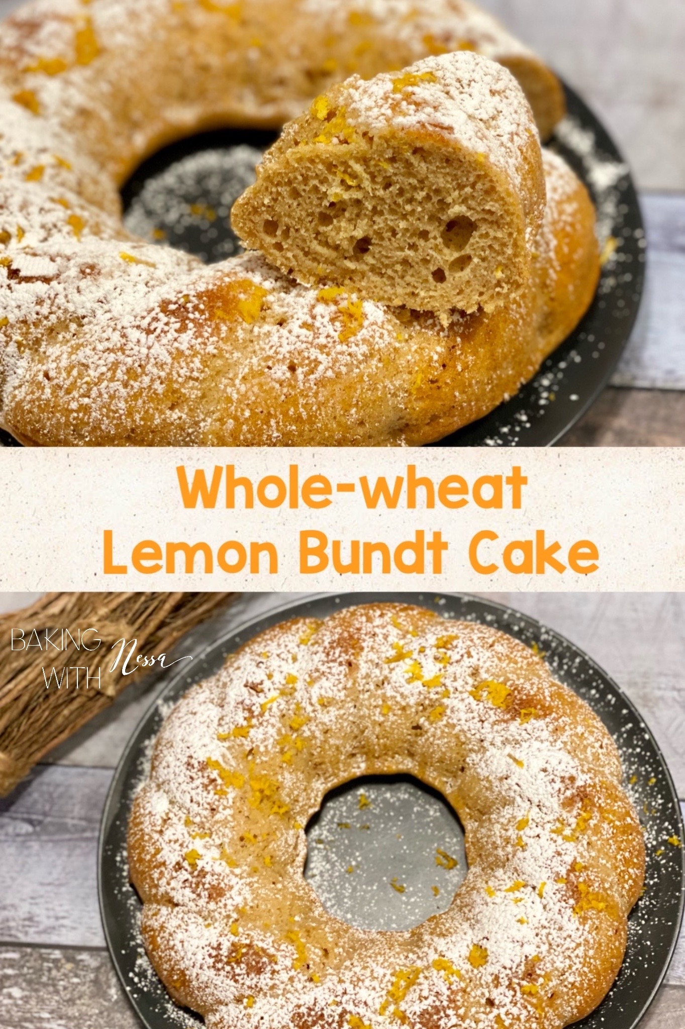 Whole-wheat Lemon Bundt Cake - Baking with Nessa