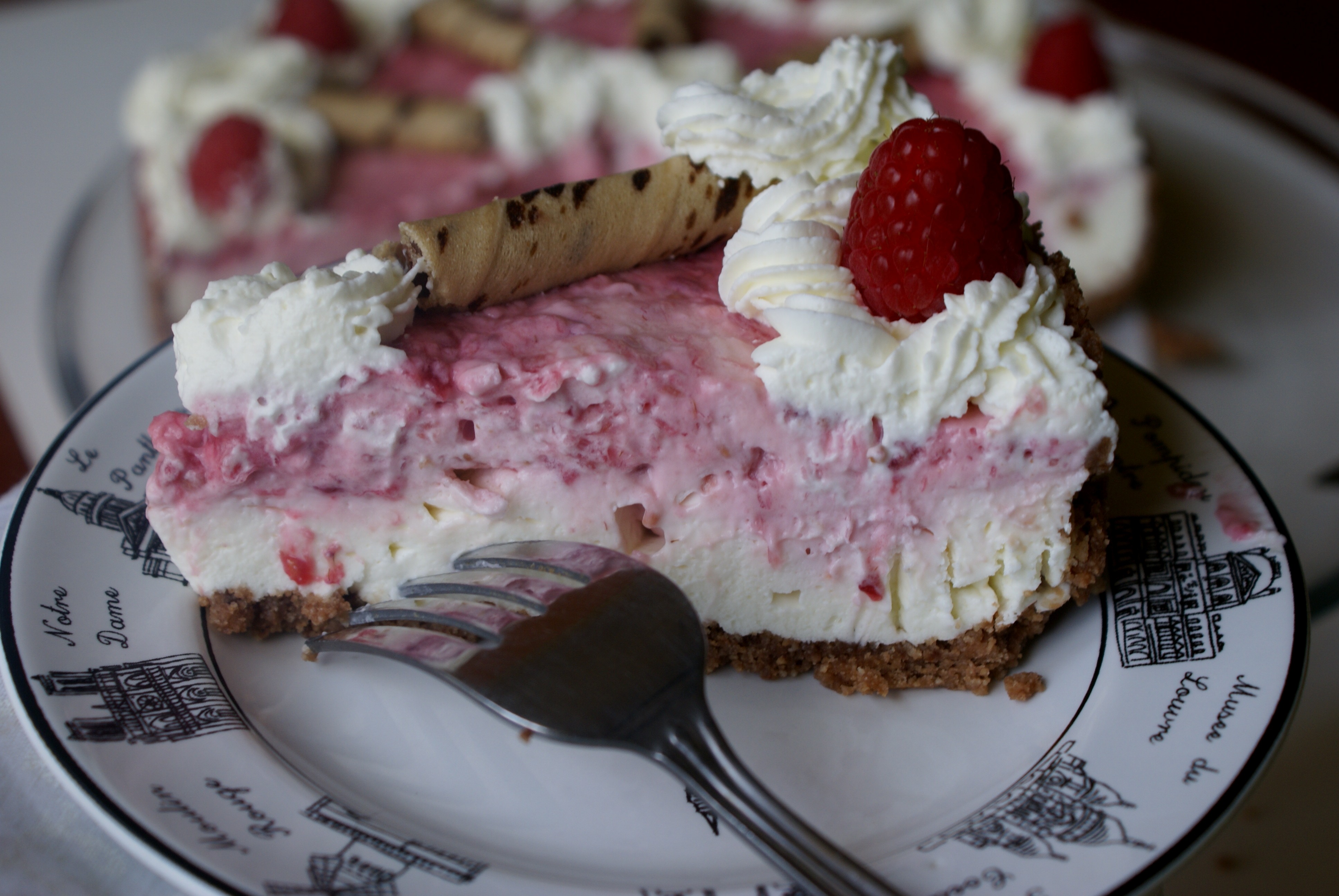 No bake raspberry cheese cake
