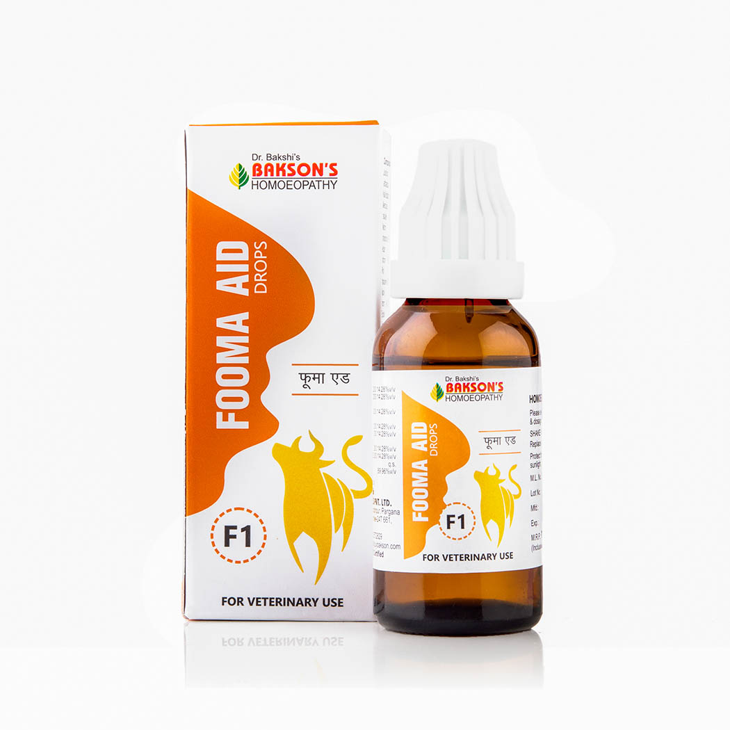 FOOMA AID F1 DROPS Homoeopathic Medicine for Foot and Mouth diseases