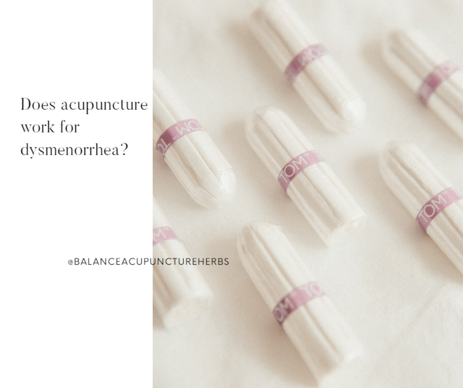 [Dysmenorrhea] Does Acupuncture Work for Dysmenorrhea?