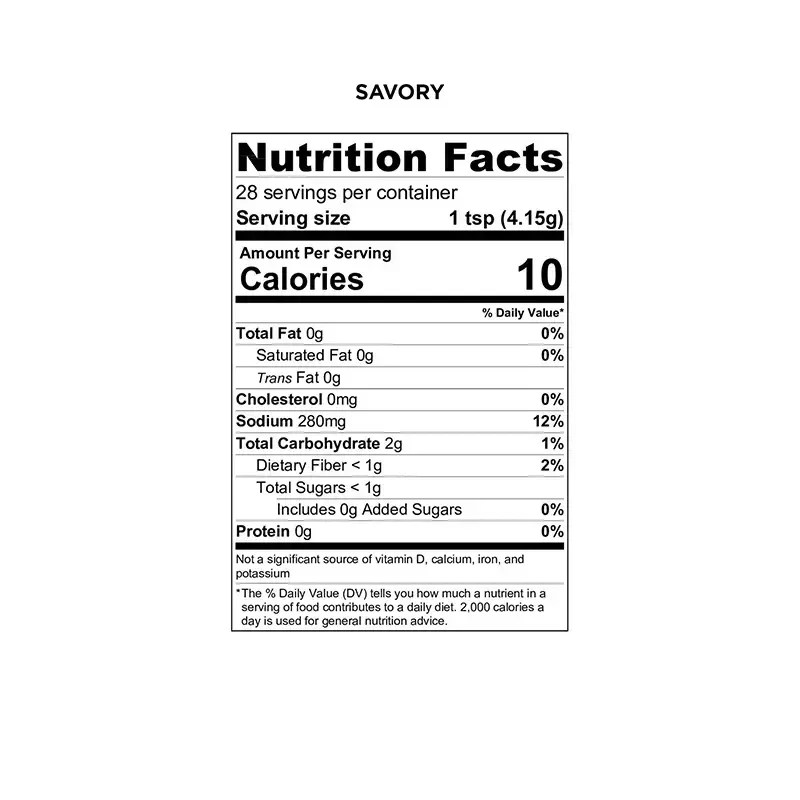 SAVORY Spice Blend Refill Balanced Bites Organic Spices Balanced