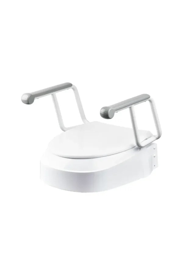 Homecraft Adjustable Toilet Seat Raiser with Swing Back Arms Balance