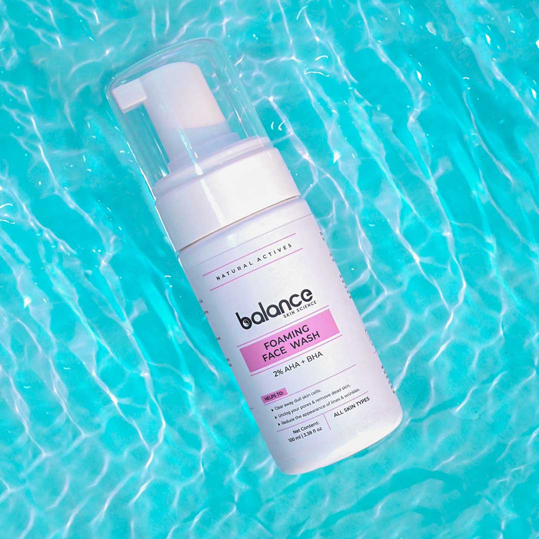Achieving Balance with Skin Science 2 AHA + BHA Foaming Face Wash