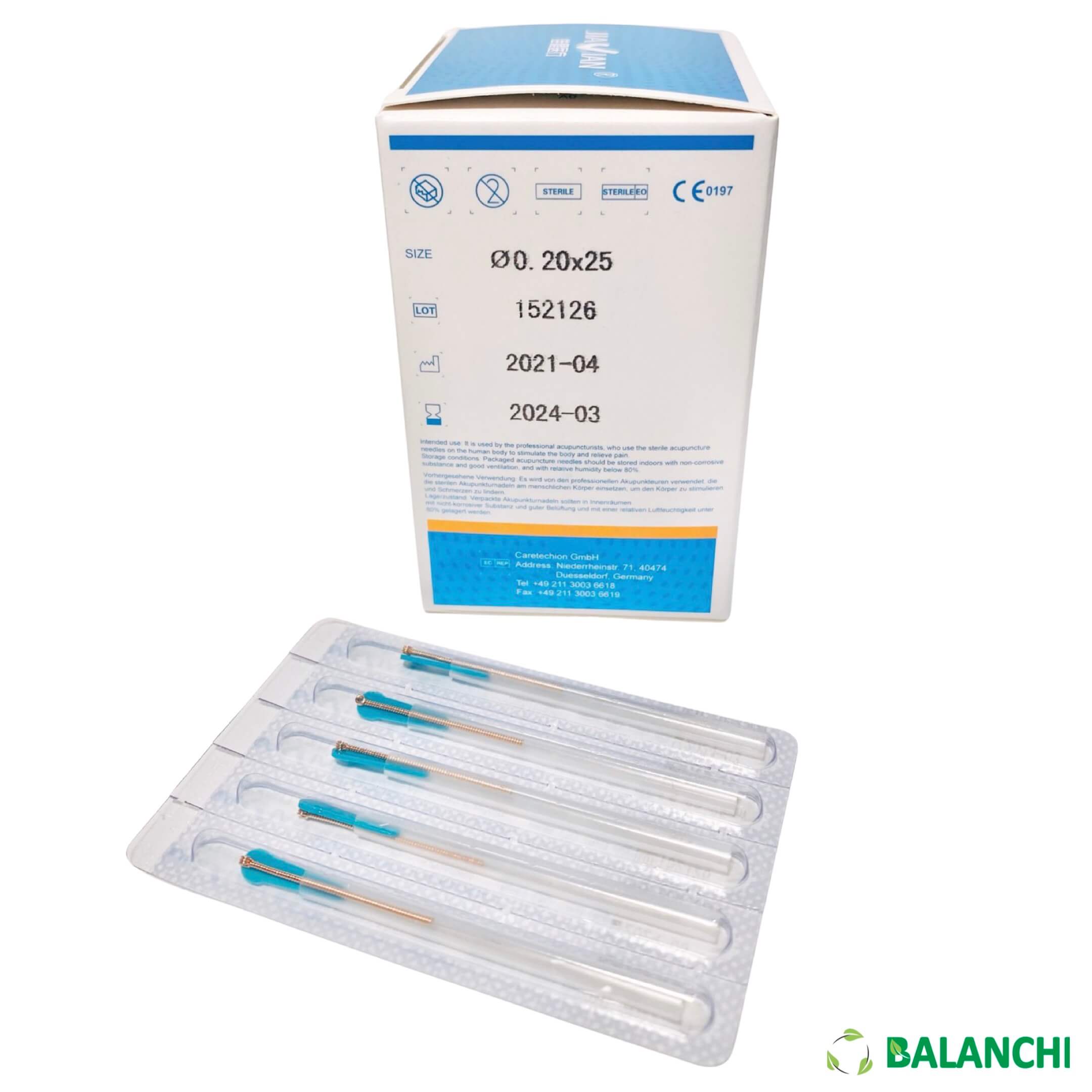 Jiajian acupuncture needle copper handle/sterile single use. BALANCHI