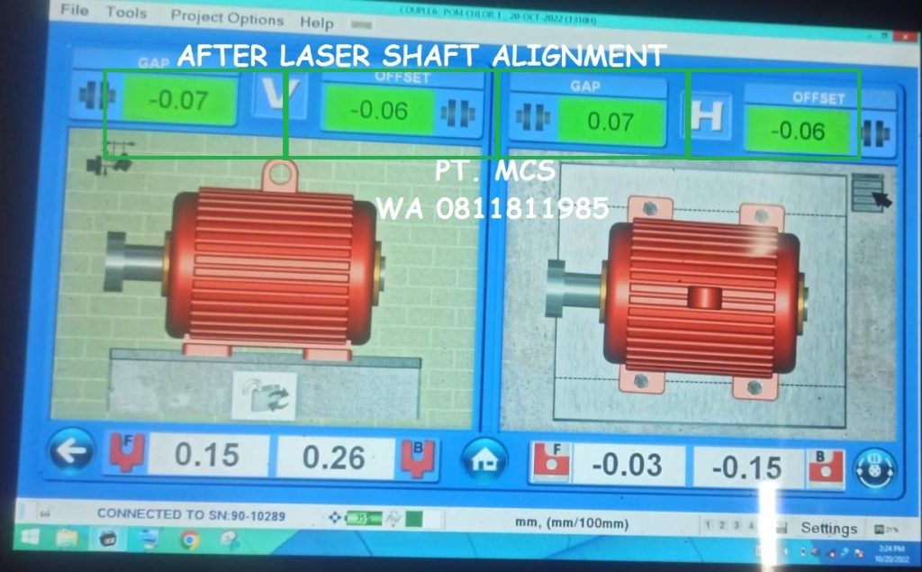Jasa Laser Shaft Alignment Cooling Tower