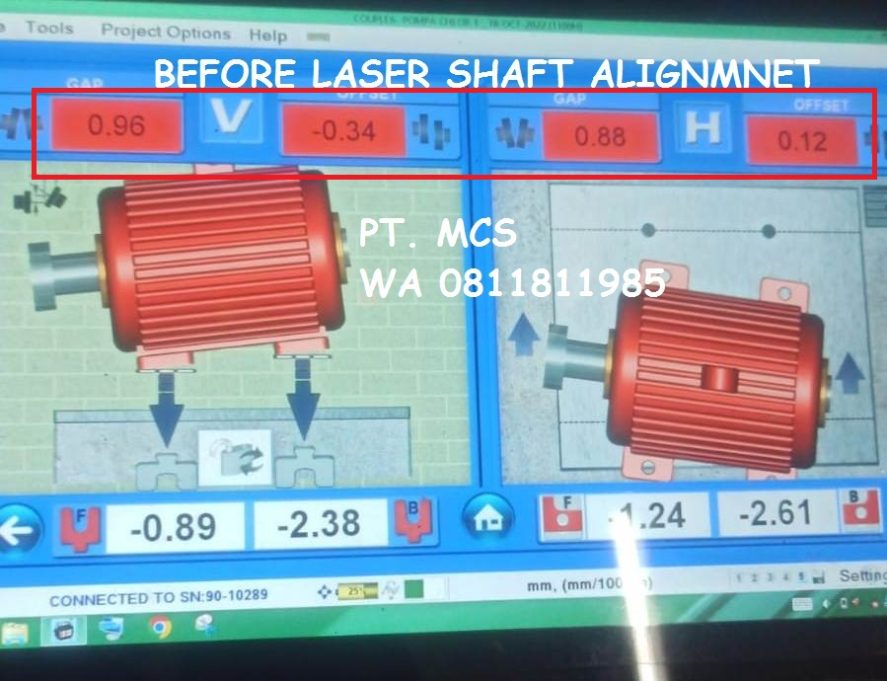 Jasa Laser Shaft Alignment Cooling Tower