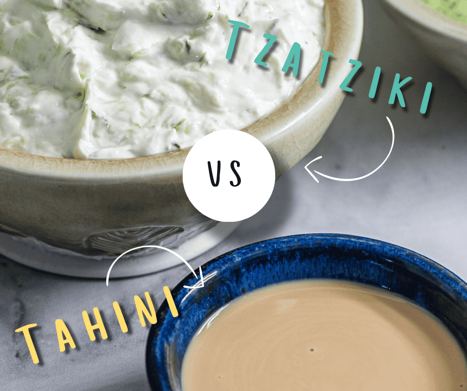 Tahini vs Tzatziki Balancing Bowls