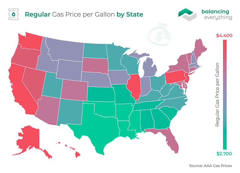 Gas Prices by State in 2024 Balancing Everything