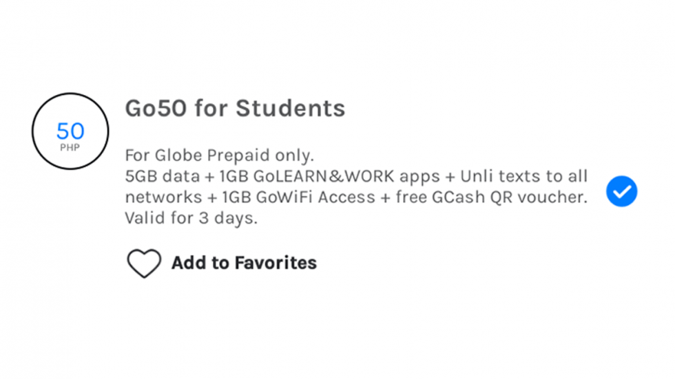 Globe Promos for Students