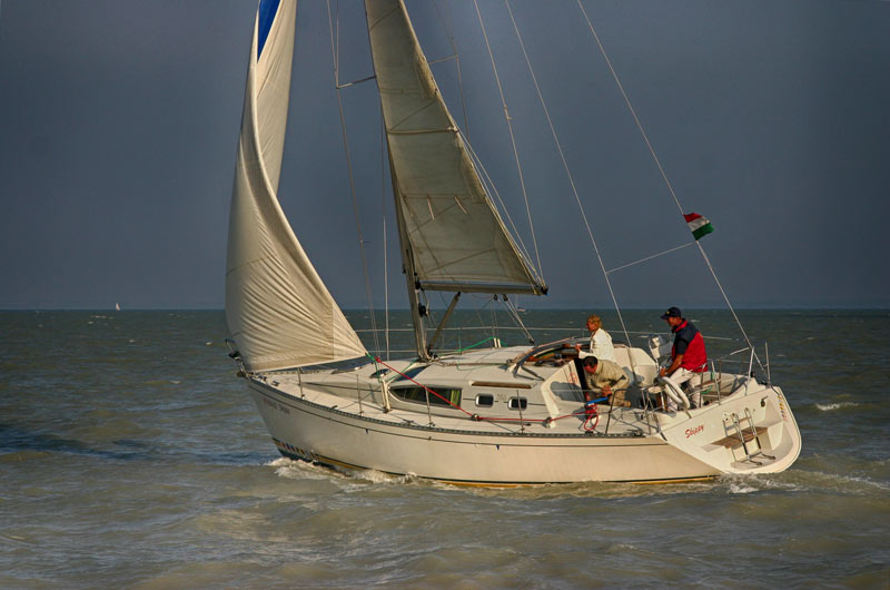 Feeling yacht at Balaton in Hungary