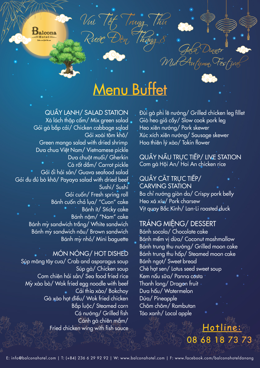 EAT MOONCAKE DRINK TEA ENJOY THE FULLMOON WITH BALCONA Balcona