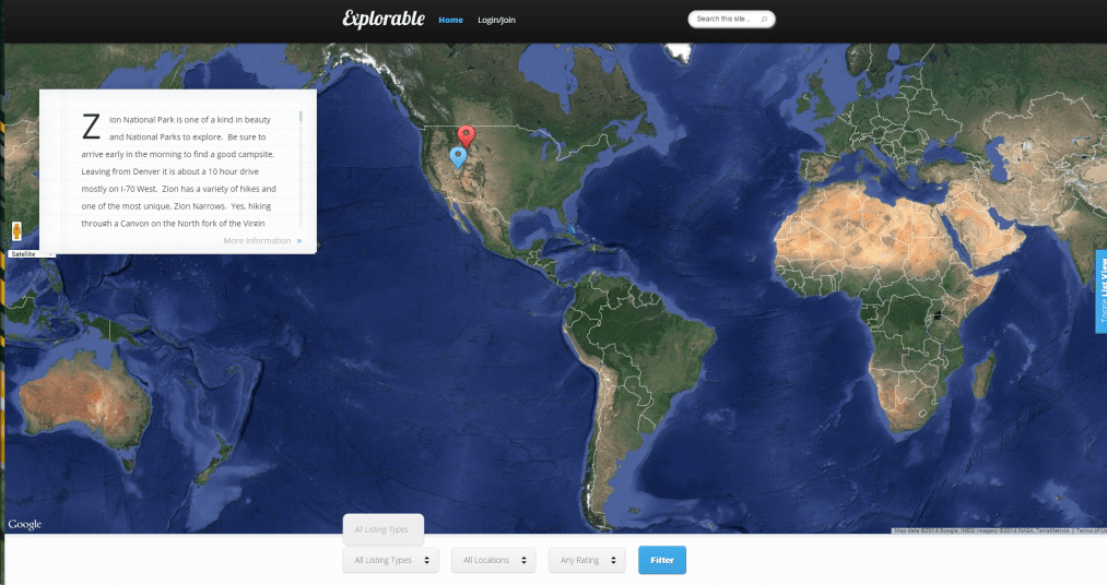 Geographical site  Design & SEO Expert