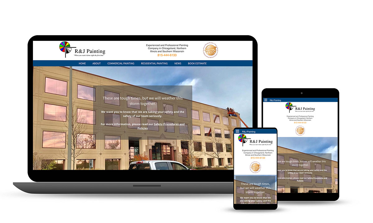 R&J Painting Baldwin Web Design Crystal Lake Web Designer