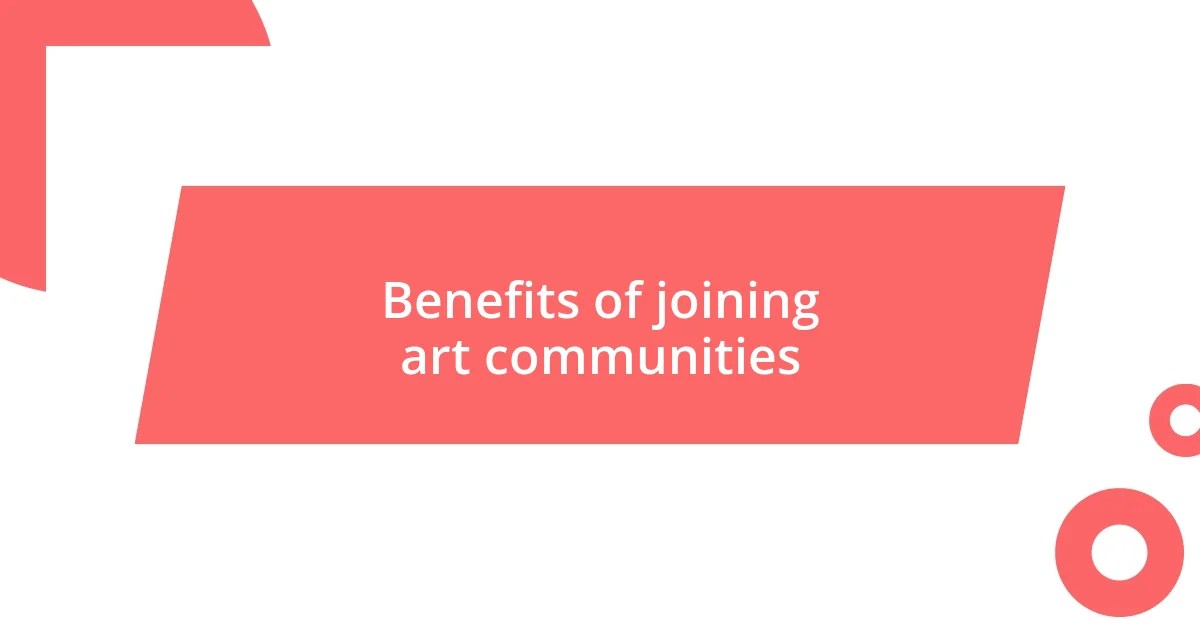 How I connect with art communities »(03)