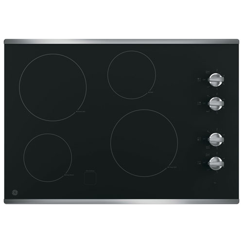 GE 30" 4Element Electric Cooktop (JP3030SJSS) Stainless Steel