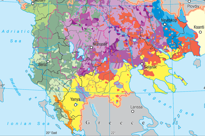 Balkan ethnic maps New Maps