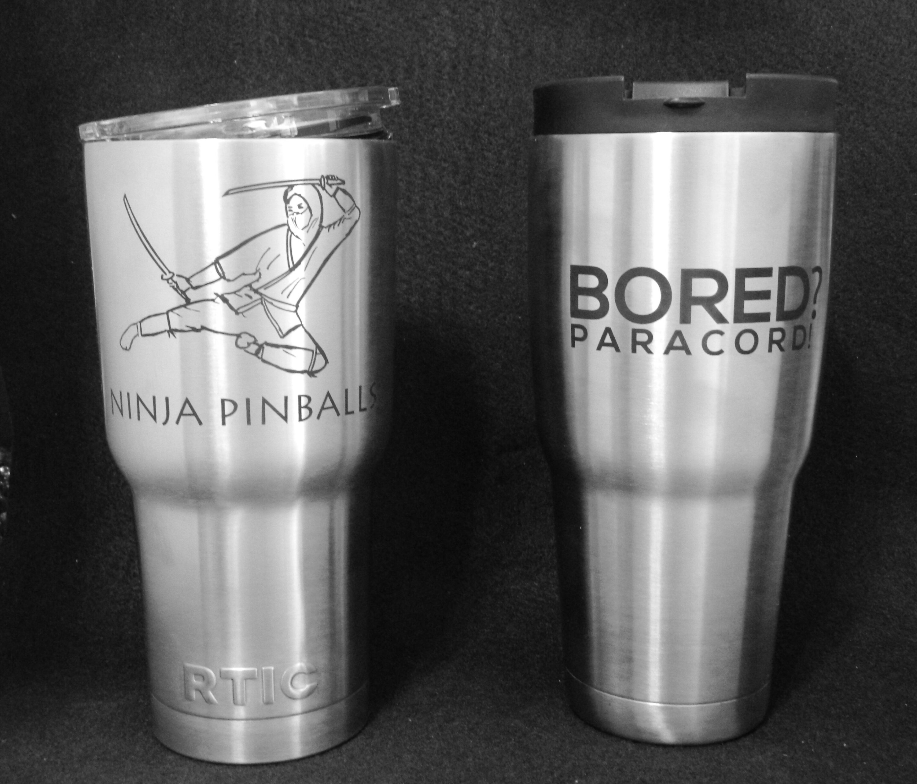 Laser Etched Insulated Drinking Tumblers Ball Baron