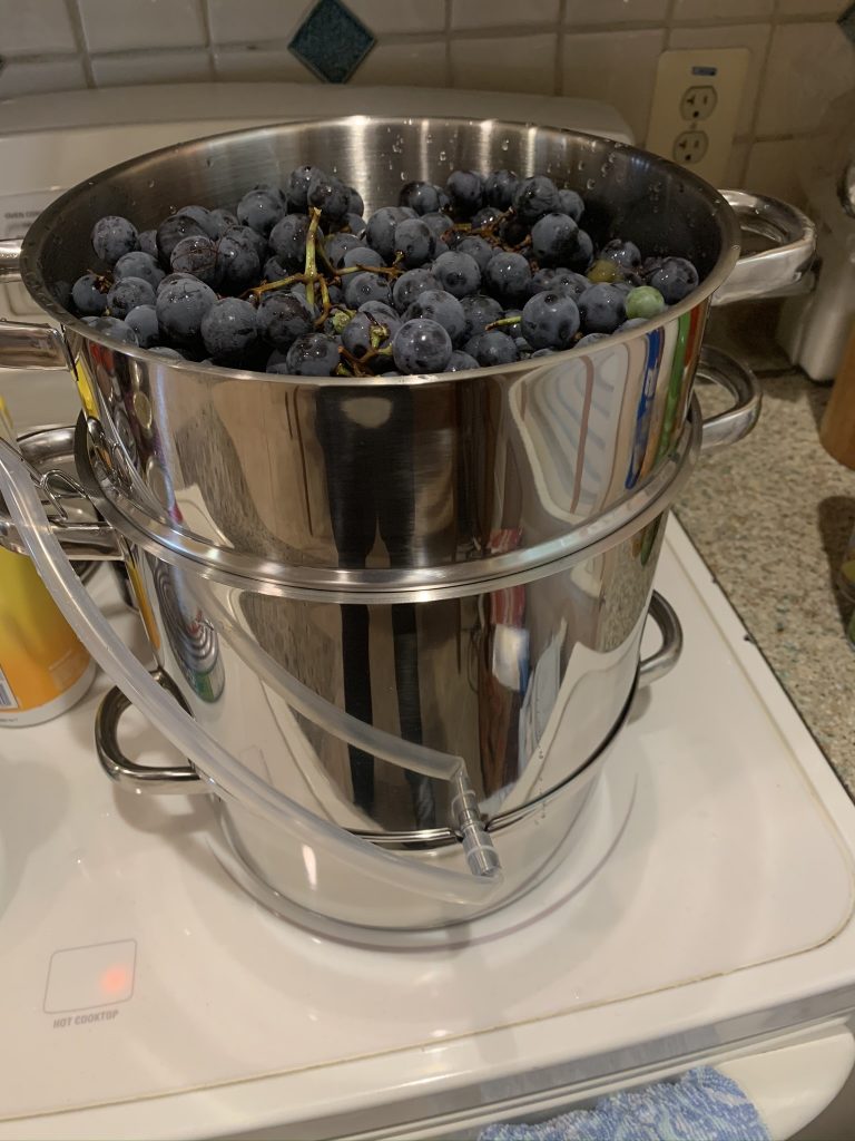Balloon Juice Making Grape Jelly Using A Steam Juicer