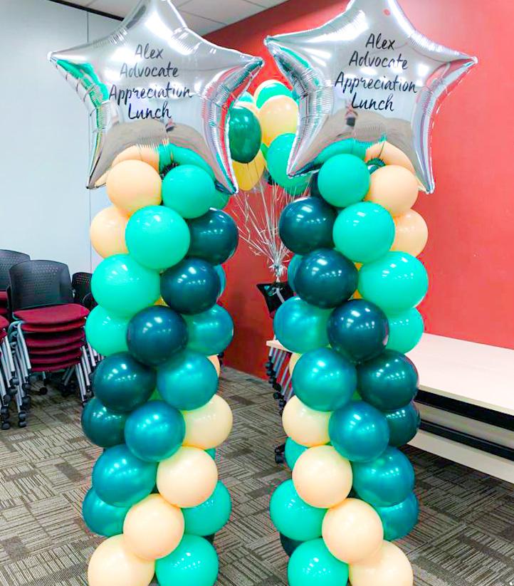 Office Balloon Set Up Balloon Blasters, Corporate Decoration SG