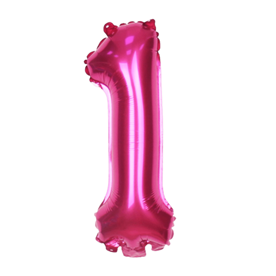 Hot Pink Number Balloons (40 Inch) Balloon Party Singapore